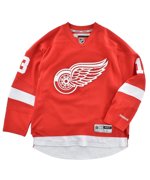 LABORATORY R(ラボラトリーアール)の「【USED】REEBOK “Detroit Red Wings” ゲームシャツ(Tシャツ/カットソー・メンズ・レッド・LARGE)」の1枚目の写真