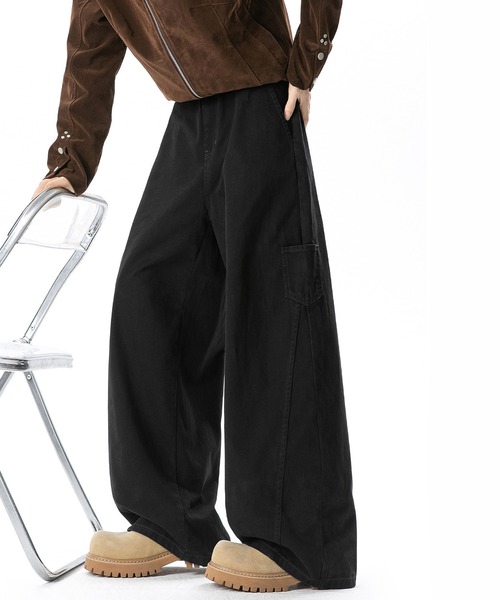CORPUS TOKYO(コーパス トーキョー)の「サイドポケットバギーチノパンツ(カーゴパンツ・メンズ・ダークグレー/ブラック/ブラウン・4/3/1/2)」の18枚目の写真