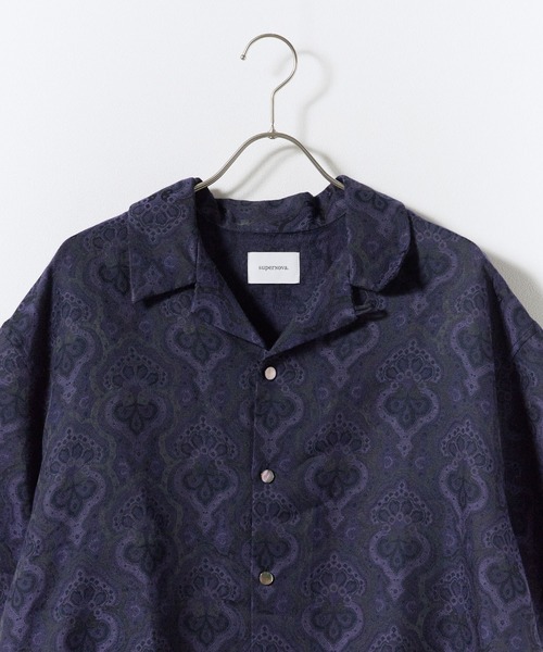 superNova.(スーパーノヴァ)の「superNova. / Aloha shirt / SN-513B(シャツ/ブラウス・メンズ・パープル・M)」の2枚目の写真