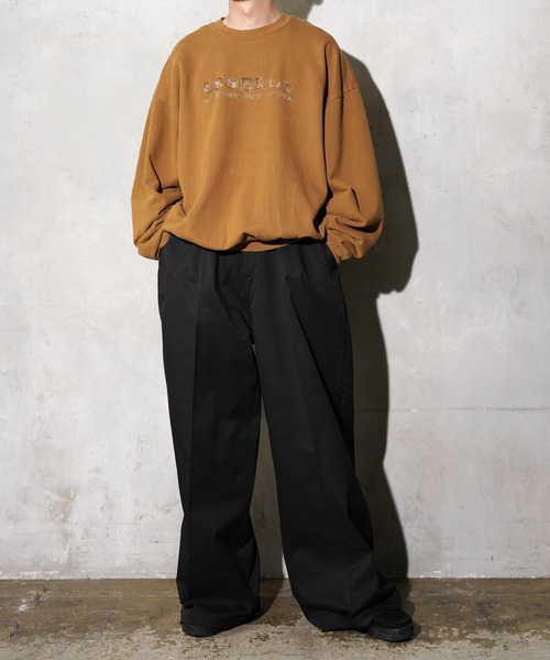 68&brothers(シックスティエイトアンドブラザーズ)の「68&BROTHERS / VINTAGE LOGO CREWNECK SWEAT(スウェット・メンズ・ブラック/キャメル/ダークブラウン・LARGE/X-LARGE/MEDIUM)」の7枚目の写真