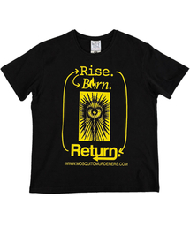 Rise. Born. Return T-SHIRT -Black