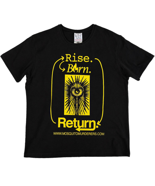 MOSQUITO MURDERERS(モスキートマーダラーズ)の「Rise. Born. Return T-SHIRT -Black(Tシャツ/カットソー・レディース・その他・1/2/3)」の1枚目の写真