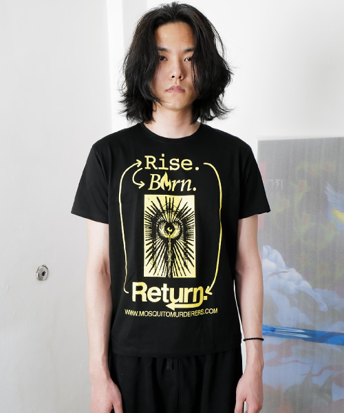 MOSQUITO MURDERERS(モスキートマーダラーズ)の「Rise. Born. Return T-SHIRT -Black(Tシャツ/カットソー・レディース・その他・1/2/3)」の2枚目の写真