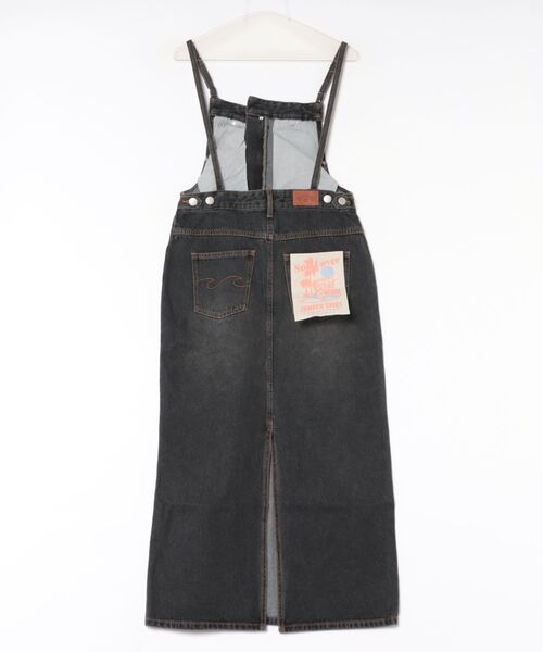 BILLABONG(ビラボン)の「BILLABONG ウィメンズ DENIM JUMPER SKIRT スカート 【2026年秋冬モデル】/ ビラボンロングデニムジャンスカ(ジャンパースカート))(スカート・レディース・ブラック/ブルー/インディゴブルー・MEDIUM/SMALL)」の4枚目の写真