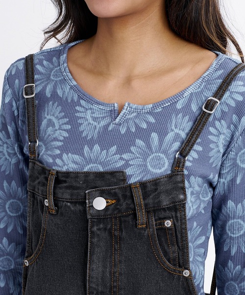 BILLABONG(ビラボン)の「BILLABONG ウィメンズ DENIM JUMPER SKIRT スカート 【2026年秋冬モデル】/ ビラボンロングデニムジャンスカ(ジャンパースカート))(スカート・レディース・ブラック/ブルー/インディゴブルー・MEDIUM/SMALL)」の7枚目の写真