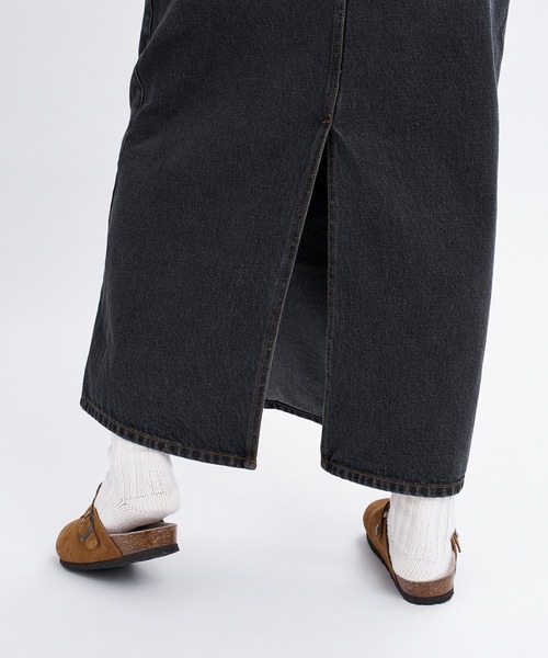 BILLABONG(ビラボン)の「BILLABONG ウィメンズ DENIM JUMPER SKIRT スカート 【2026年秋冬モデル】/ ビラボンロングデニムジャンスカ(ジャンパースカート))(スカート・レディース・ブラック/ブルー/インディゴブルー・MEDIUM/SMALL)」の10枚目の写真