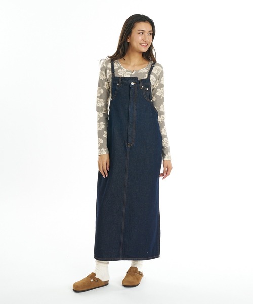 BILLABONG(ビラボン)の「BILLABONG ウィメンズ DENIM JUMPER SKIRT スカート 【2026年秋冬モデル】/ ビラボンロングデニムジャンスカ(ジャンパースカート))(スカート・レディース・ブラック/ブルー/インディゴブルー・MEDIUM/SMALL)」の15枚目の写真
