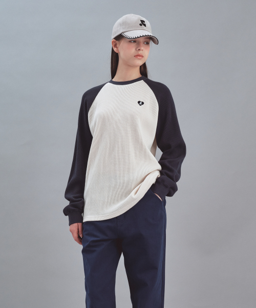 Rest&Recreation(レストアンドレクリエーション)の「HEART LOGO WAFFLE LONG SLEEVE - CREAM(Tシャツ/カットソー・レディース・その他・SMALL/LARGE)」の5枚目の写真