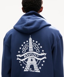 KENZO EIFFEL TOWER DESIGN CLASSIC ZIP UP HOODIE