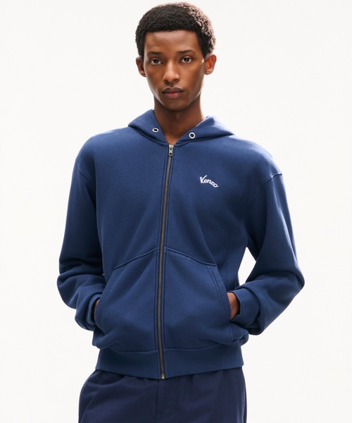 KENZO(ケンゾー)の「KENZO EIFFEL TOWER DESIGN CLASSIC ZIP UP HOODIE(パーカー・メンズ・ブルー系その他・MEDIUM/LARGE/SMALL)」の3枚目の写真