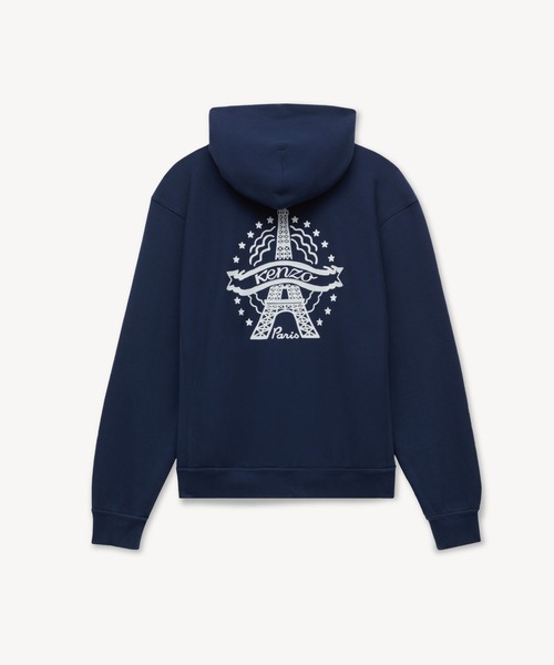 KENZO(ケンゾー)の「KENZO EIFFEL TOWER DESIGN CLASSIC ZIP UP HOODIE(パーカー・メンズ・ブルー系その他・MEDIUM/LARGE/SMALL)」の5枚目の写真