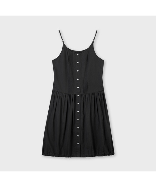 PLAC WOMEN（プレイス・ウィメン）の「ピンタックシャーリングワンピース 2カラー（ワンピース・レディース・ホワイト/ブラック・MEDIUM）」の2枚目の写真