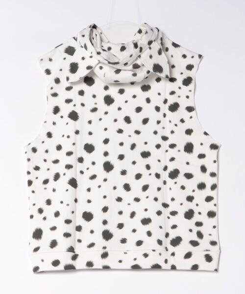 L.H.P(エルエイチピー)の「CFIERCE/フィアス/DALMATIAN SLEEVELESS HOODIE(パーカー・レディース・ホワイト・S/M)」の2枚目の写真
