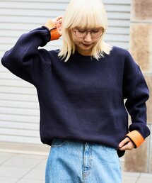 CIAOPANIC TYPY | 【ヨレにくく、お手入れ簡単】【UNISEX】キープシェイプワッフルニットプルオーバー(ニット/セーター)