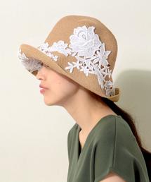 アシーナニューヨーク　バーバラ　フラワー　レース　帽子　麦わら帽子 Online Shop限定Barbara ﾊﾞｰﾊﾞﾗ – Athena New York