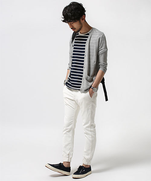 NANO universe（ナノユニバース）の「リネンニットカーディガン 7/S（カーディガン/ボレロ・メンズ・ネイビー/ホワイト/カーキ/グレー/ブラック・SMALL/LARGE/X-LARGE/MEDIUM）」の13枚目の写真