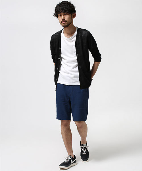 NANO universe（ナノユニバース）の「リネンニットカーディガン 7/S（カーディガン/ボレロ・メンズ・ネイビー/ホワイト/カーキ/グレー/ブラック・SMALL/LARGE/X-LARGE/MEDIUM）」の6枚目の写真