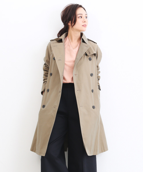 Abahouse Devinette（ドゥヴィネット）の「トレンチコート【BAILA 2018年03月号掲載】（トレンチコート・レディース・ベージュ/カーキ・1/2）」の2枚目の写真