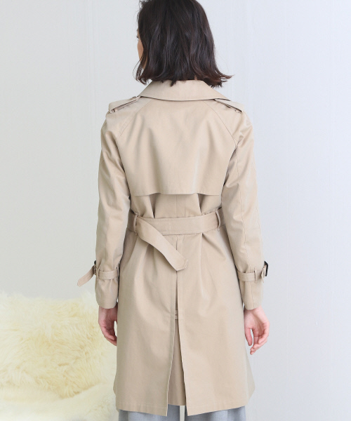 Abahouse Devinette（ドゥヴィネット）の「トレンチコート【BAILA 2018年03月号掲載】（トレンチコート・レディース・ベージュ/カーキ・1/2）」の4枚目の写真