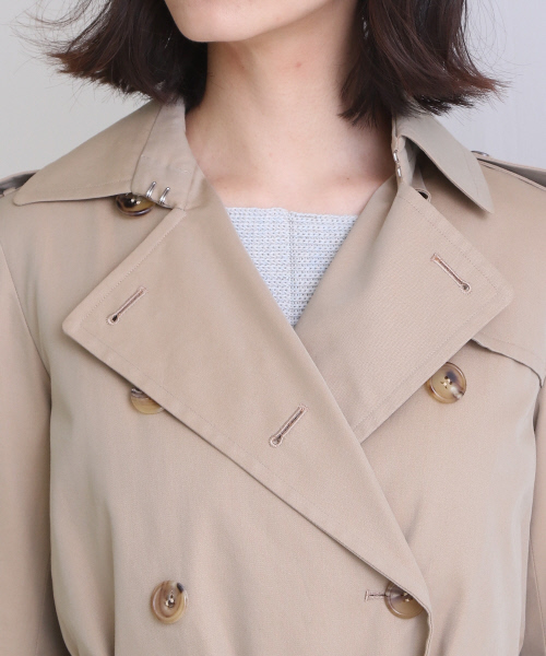 Abahouse Devinette（ドゥヴィネット）の「トレンチコート【BAILA 2018年03月号掲載】（トレンチコート・レディース・ベージュ/カーキ・1/2）」の5枚目の写真