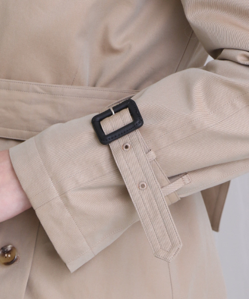 Abahouse Devinette（ドゥヴィネット）の「トレンチコート【BAILA 2018年03月号掲載】（トレンチコート・レディース・ベージュ/カーキ・1/2）」の12枚目の写真