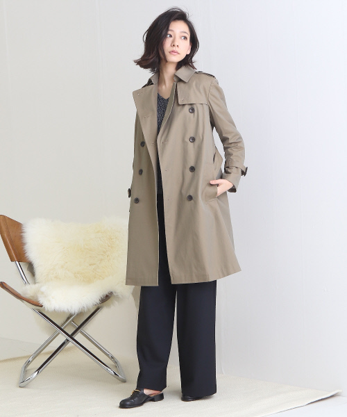 Abahouse Devinette（ドゥヴィネット）の「トレンチコート【BAILA 2018年03月号掲載】（トレンチコート・レディース・ベージュ/カーキ・1/2）」の7枚目の写真