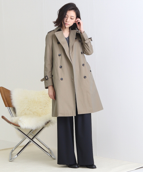 Abahouse Devinette（ドゥヴィネット）の「トレンチコート【BAILA 2018年03月号掲載】（トレンチコート・レディース・ベージュ/カーキ・1/2）」の8枚目の写真