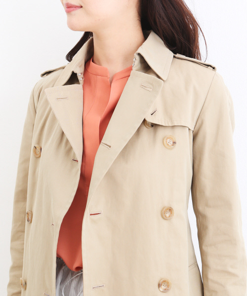 Abahouse Devinette（ドゥヴィネット）の「トレンチコート【BAILA 2018年03月号掲載】（トレンチコート・レディース・ベージュ/カーキ・1/2）」の17枚目の写真