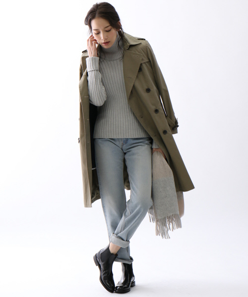 Abahouse Devinette（ドゥヴィネット）の「トレンチコート【BAILA 2018年03月号掲載】（トレンチコート・レディース・ベージュ/カーキ・1/2）」の20枚目の写真