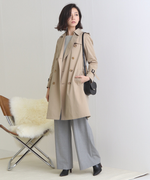 Abahouse Devinette（ドゥヴィネット）の「トレンチコート【BAILA 2018年03月号掲載】（トレンチコート・レディース・ベージュ/カーキ・1/2）」の21枚目の写真