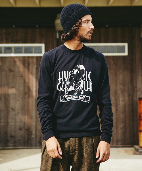 HYSTERIC GLAMOUR（ヒステリックグラマー）の「HYS CRAFT ROCK pt リブ付T-SH（Tシャツ/カットソー・メンズ・ホワイト/トップグレー/ブラック・SMALL/MEDIUM/LARGE）」の2枚目の写真