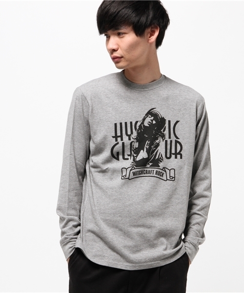 HYSTERIC GLAMOUR（ヒステリックグラマー）の「HYS CRAFT ROCK pt リブ付T-SH（Tシャツ/カットソー・メンズ・ホワイト/トップグレー/ブラック・SMALL/MEDIUM/LARGE）」の10枚目の写真