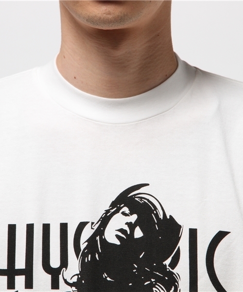 HYSTERIC GLAMOUR（ヒステリックグラマー）の「HYS CRAFT ROCK pt リブ付T-SH（Tシャツ/カットソー・メンズ・ホワイト/トップグレー/ブラック・SMALL/MEDIUM/LARGE）」の6枚目の写真