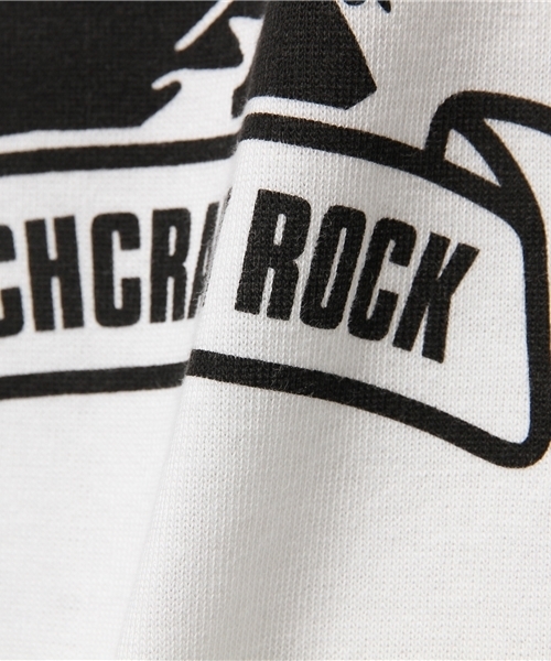 HYSTERIC GLAMOUR（ヒステリックグラマー）の「HYS CRAFT ROCK pt リブ付T-SH（Tシャツ/カットソー・メンズ・ホワイト/トップグレー/ブラック・SMALL/MEDIUM/LARGE）」の9枚目の写真