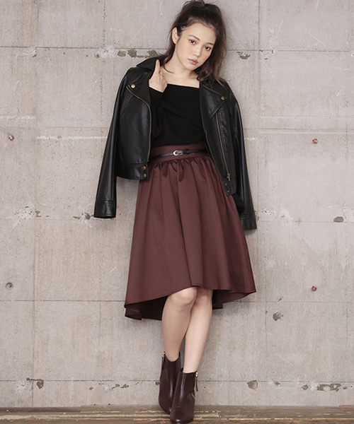 one after another NICE CLAUP（ワンアフターアナザーナイスクラップ）の「オフショルニット（ニット/セーター・レディース・ピンク/レッド/アイボリー/ブラック/サックスブルー・FREE）」の10枚目の写真