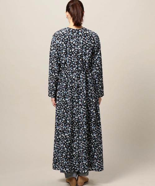 BEAUTY&YOUTH UNITED ARROWS(ビューティーアンドユースユナイテッドアローズ)の「BY ペイズリー&フラワー マキシ丈ワンピース -2WAY- ◆(ワンピース・レディース・ブラック/オリーブ・FREE)」の12枚目の写真