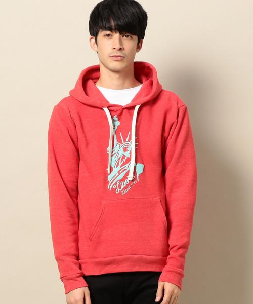 BEAUTY&YOUTH UNITED ARROWS（ビューティーアンドユースユナイテッドアローズ）の「＜Share with＞ Liberty SWT/パーカー ◆（パーカー・メンズ・レッド・LARGE/MEDIUM）」の3枚目の写真