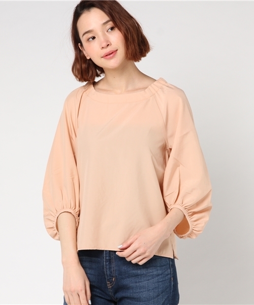 Honeys（ハニーズ）の「ボリューム袖ブラウス（シャツ/ブラウス・レディース・アイボリー/ブラック/カーキ/ピンク/ミント/ベージュ・M/L）」の6枚目の写真