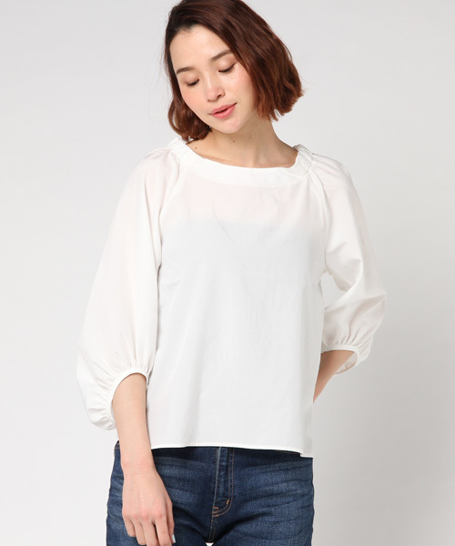 Honeys（ハニーズ）の「ボリューム袖ブラウス（シャツ/ブラウス・レディース・アイボリー/ブラック/カーキ/ピンク/ミント/ベージュ・M/L）」の2枚目の写真