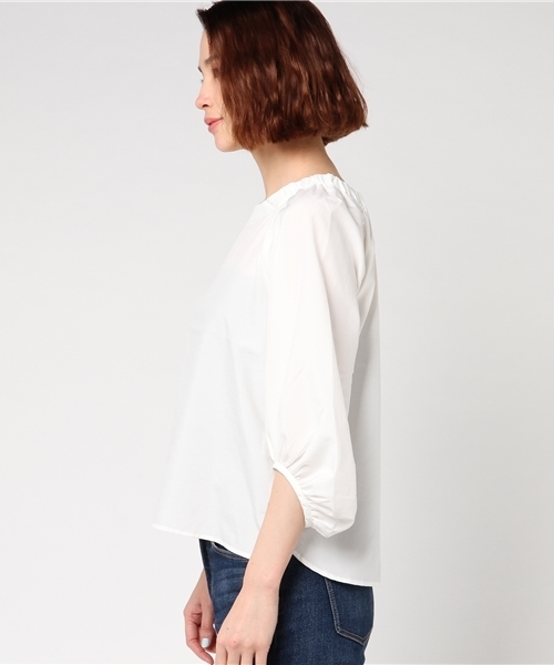 Honeys（ハニーズ）の「ボリューム袖ブラウス（シャツ/ブラウス・レディース・アイボリー/ブラック/カーキ/ピンク/ミント/ベージュ・M/L）」の8枚目の写真