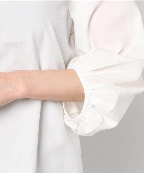 Honeys（ハニーズ）の「ボリューム袖ブラウス（シャツ/ブラウス・レディース・アイボリー/ブラック/カーキ/ピンク/ミント/ベージュ・M/L）」の11枚目の写真