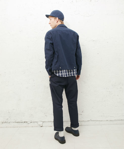 L&HARMONY（エルアンドハーモニー）の「[L&HARMONY / エルアンドハーモニー] シアサッカーGジャン（デニムジャケット・メンズ・グレー/ネイビー・MEDIUM/LARGE）」の20枚目の写真