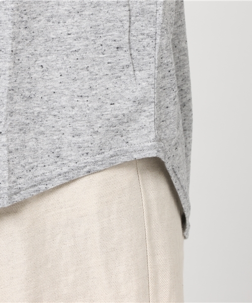 Honeys（ハニーズ）の「ポケット付Ｔシャツ（Tシャツ/カットソー・レディース・イエロー/杢グレー/オフホワイト/ブルー/ブラック/ホワイト×レッド・L/M）」の13枚目の写真