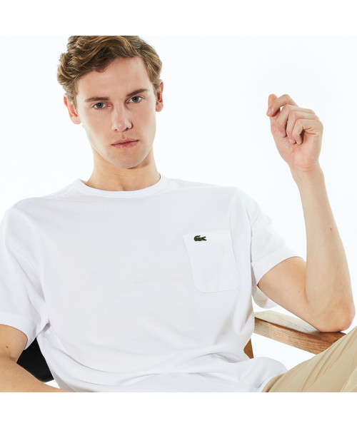 ★LACOSTE★クルー ネック ピマ コットン ジャージ Tシャツ Amazon | ラコステ メンズ スタンダード 半袖 ピマ クルーネック