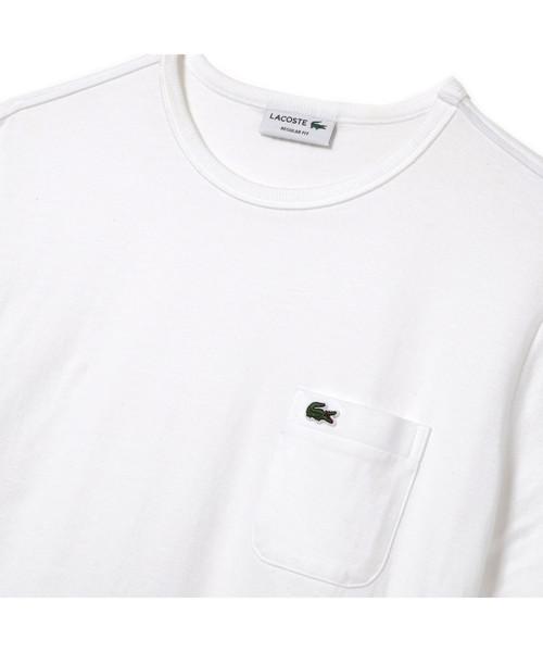 LACOSTE（ラコステ）の「ベーシッククルーネックポケットTシャツ (半袖)（Tシャツ/カットソー・メンズ・ネイビー/ホワイト/グレー/ブラック/ライトブルー/ピンク・4/3/5/2/1/6）」の18枚目の写真