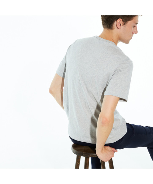 LACOSTE（ラコステ）の「ベーシッククルーネックポケットTシャツ (半袖)（Tシャツ/カットソー・メンズ・ネイビー/ホワイト/グレー/ブラック/ライトブルー/ピンク・4/3/5/2/1/6）」の21枚目の写真