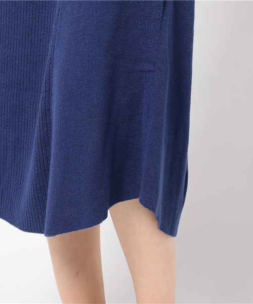 Emma Taylor（エマテイラー）の「ニットリブフレアーワンピース（ワンピース・レディース・グレー/ブルー/ネイビー・FREE）」の9枚目の写真