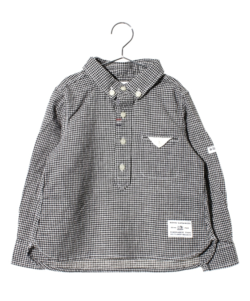 CIAOPANIC TYPY（チャオパニックティピー）の「KID'S コットンリネンプルオーバーシャツ（シャツ/ブラウス・キッズ・チェック/ホワイト/ブルー/イエロー/その他・85/105/120）」の5枚目の写真