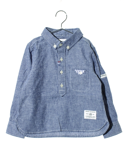 CIAOPANIC TYPY（チャオパニックティピー）の「KID'S コットンリネンプルオーバーシャツ（シャツ/ブラウス・キッズ・チェック/ホワイト/ブルー/イエロー/その他・85/105/120）」の3枚目の写真