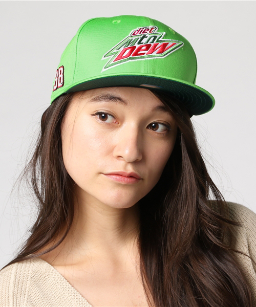 New Era ニューエラ の ニューエラ レディース キャップ スナップバック 9fifty Chic Filler デイル アーンハート ジュニア Dew ヘンドリック モータースポーツ グリーン New Era Womens キャップ Wear